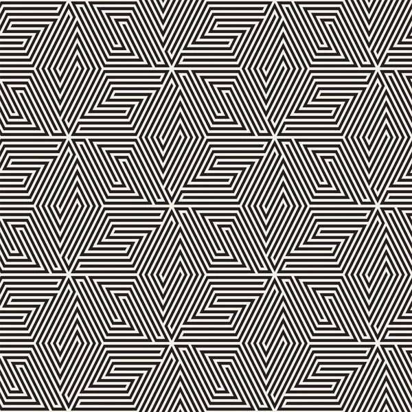 벡터 원활한 격자 패턴입니다. 흑백 격자와 현대적인 세련 된 텍스처입니다. 기하학적 그리드를 반복. 간단한 디자인 배경. — 스톡 벡터