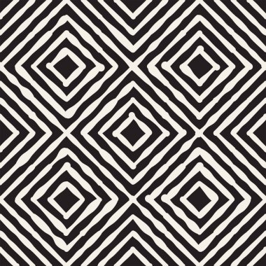 Elle çizilmiş çizgili seamless modeli darbeleri döşeme ile. Soyut serbest doku için yazdırma