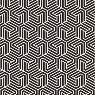 Vektör sorunsuz soyut şekiller desen. Modern şık çizgiler doku. Geometrik fayans yinelenen