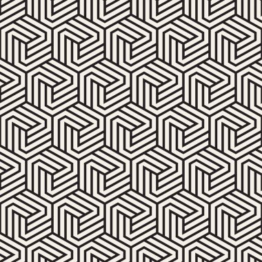 Vektör sorunsuz soyut şekiller desen. Modern şık çizgiler doku. Geometrik fayans yinelenen