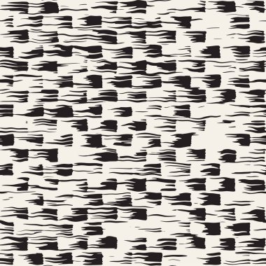 Vektör Dikişsiz desen fırça çizgileri ve vuruş. Siyah ve beyaz arka plan mürekkep elemanları ile. El doku boyalı.