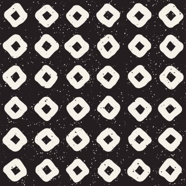 El ile Seamless Modeli hatları çizilmiş. Arka plan serbest fırça darbeleriyle. Siyah ve beyaz doku. Kağıt ambalaj için süsleme.