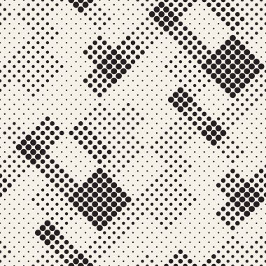Modern şık noktalı resim doku. Daireler ile sonsuz arka plan. Vektör Dikişsiz mozaik desen.