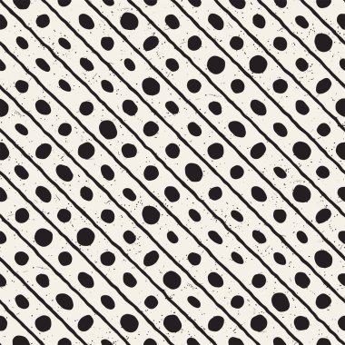 Elle çizilmiş stil etnik seamless modeli. Arka plan siyah ve beyaz soyut geometrik şekiller.