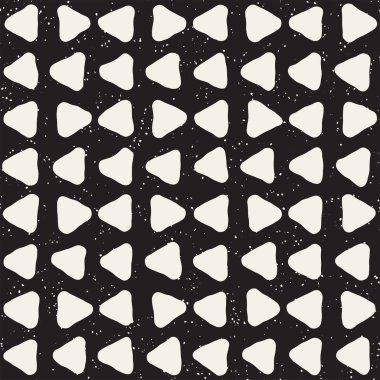 El ile Seamless Modeli hatları çizilmiş. Arka plan serbest fırça darbeleriyle. Siyah ve beyaz doku. Kağıt ambalaj için süsleme.