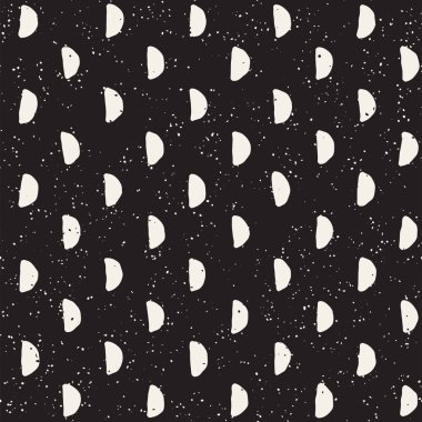 El ile Seamless Modeli hatları çizilmiş. Arka plan serbest fırça darbeleriyle. Siyah ve beyaz doku. Kağıt ambalaj için süsleme.