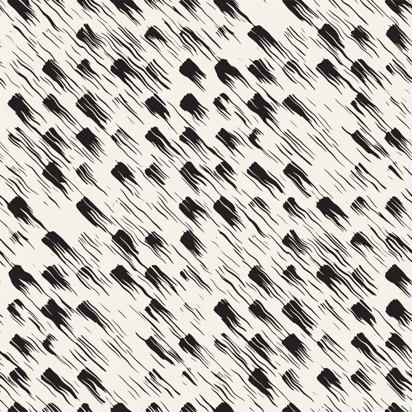 Vektör Dikişsiz desen fırça çizgileri ve vuruş. Siyah ve beyaz arka plan mürekkep elemanları ile. El doku boyalı.
