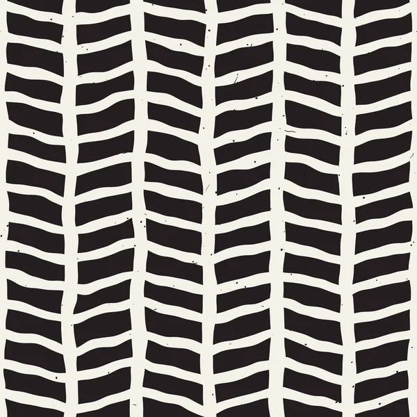 Elle çizilmiş seamless modeli. Soyut geometrik döşeme arka plan siyah ve beyaz. Vektör şık doodle hat kafes