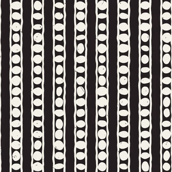 Elle çizilmiş stil etnik seamless modeli. Arka plan siyah ve beyaz soyut geometrik şekiller.