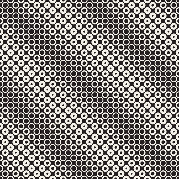 Siyah-beyaz desen arka plan soyut. Kesintisiz geometrik daire yarı ton. Şık modern textur