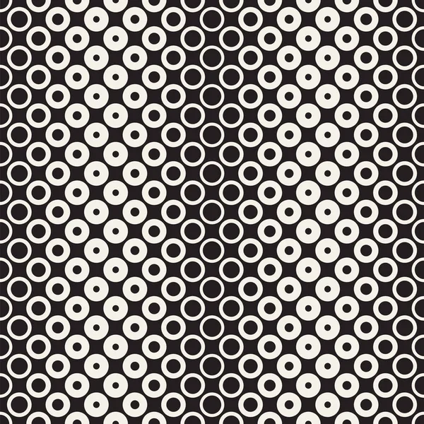 Siyah-beyaz desen arka plan soyut. Kesintisiz geometrik daire yarı ton. Şık modern textur