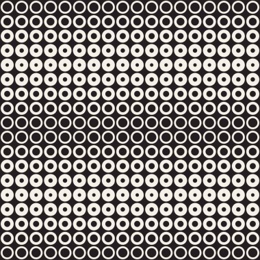 Siyah-beyaz desen arka plan soyut. Kesintisiz geometrik daire yarı ton. Şık modern textur