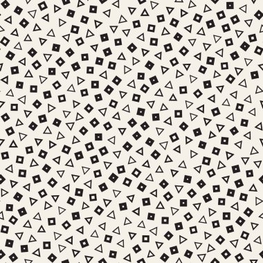 Sorunsuz ilkel karmakarışık minimalizm desenleri. Geometrik şekiller rastgele dağılmış. Arka plan tasarım