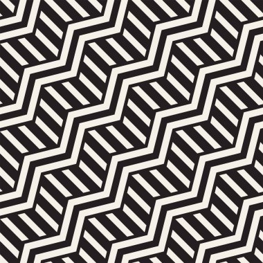 Vektör sorunsuz zikzak çizgi deseni. Şık geometrik arka plan. Yinelenen kafes arka plan