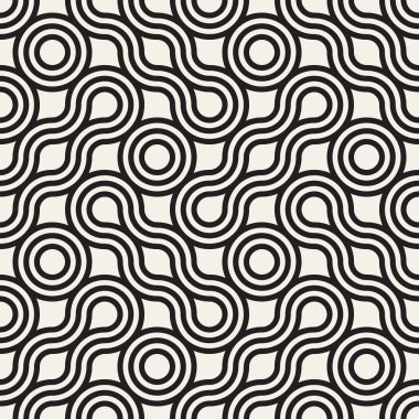 Vektör kusursuz desen. Modern stil soyut doku. Tekrarlanan geometrik fayanslar