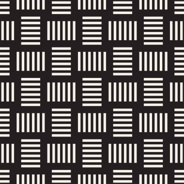 Trendy dimi örgü kafes. Geometrik arka plan tasarlamak. Vektör sorunsuz siyah-beyaz desen.