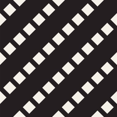 Trendy dimi örgü kafes. Geometrik arka plan tasarlamak. Vektör sorunsuz siyah-beyaz desen.