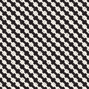 Elle çizilmiş çizgiler seamless grungy modeli. Siyah ve beyaz soyut geometrik Yinelenen doku.