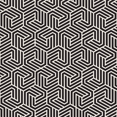 Vektör sorunsuz soyut şekiller desen. Modern şık çizgiler doku. Geometrik fayans yinelenen