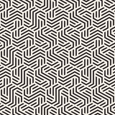 Vektör sorunsuz soyut şekiller desen. Modern şık çizgiler doku. Geometrik fayans yinelenen