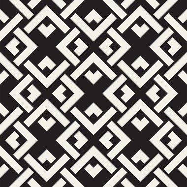 Vektör kesintisiz çizgiler desen. Arka plan kareler birbirinin içine girme ile. Tek renkli geometrik kafes doku. Dekoratif kılavuz.