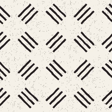 Elle çizilmiş sorunsuz yinelenen desen denetleyicisi ile döşeme hatları. Grungy freehand arka plan dokusu.