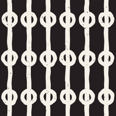 Elle çizilmiş çizgiler seamless grungy modeli. Siyah ve beyaz soyut geometrik Yinelenen doku.