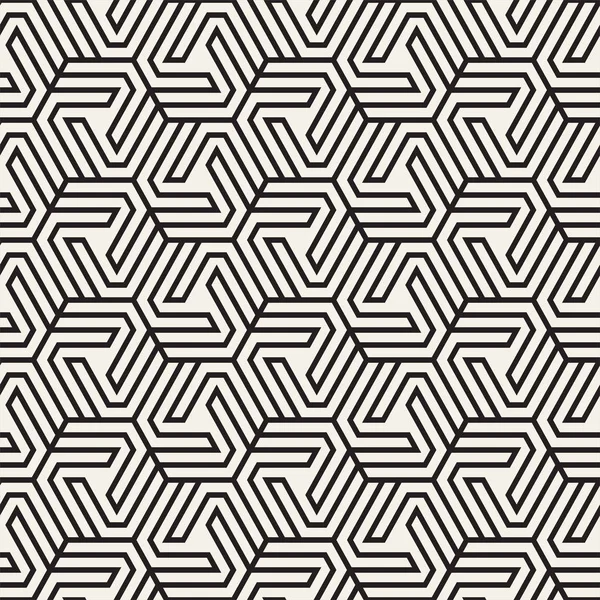 Patrón de formas abstractas sin costura vectorial. Textura de rayas con estilo moderno. Repetir baldosas geométricas — Archivo Imágenes Vectoriales