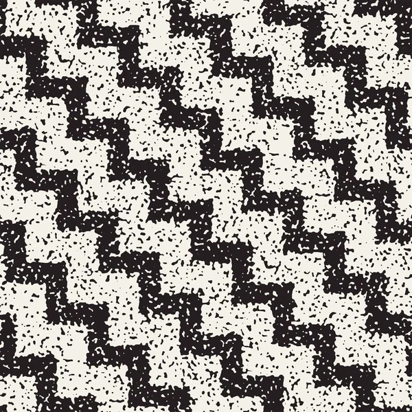 Résumé bruyant texturé formes géométriques fond. Modèle grungy sans couture vectoriel . — Image vectorielle