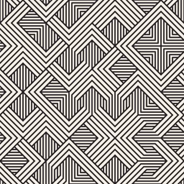 Vektör kusursuz desen. Modern stil soyut doku. Tekrarlanan geometrik fayanslar