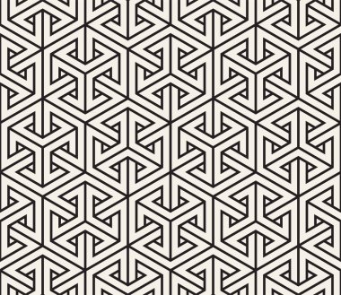 Vektör kusursuz desen. Modern stil soyut doku. Tekrarlanan geometrik fayanslar 