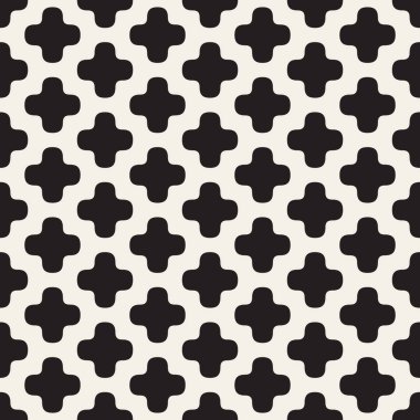 Çapraz şekil basit ızgara desen vektör sorunsuz yuvarlak