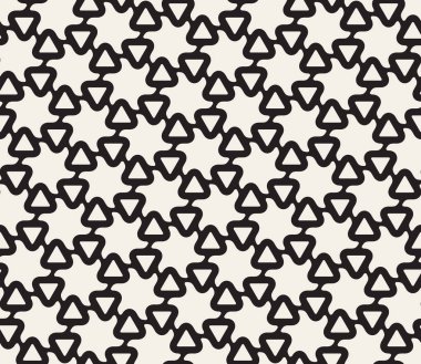 Vektör sorunsuz yuvarlak çizgi altıgen üçgen girdap şekli yıldız deseni