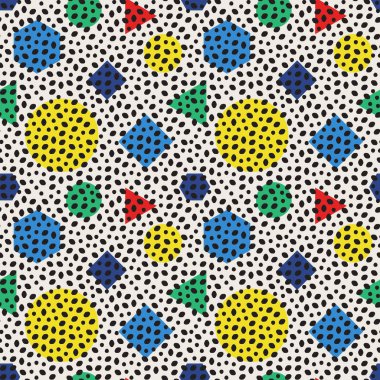 Vektör Seamles çokgenler desen beyaz arka plan üzerinde