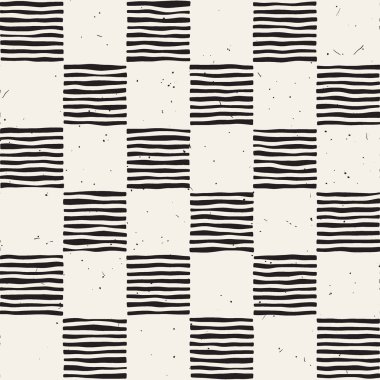 Elle çizilmiş sorunsuz yinelenen desen denetleyicisi ile döşeme hatları. Grungy freehand arka plan dokusu.