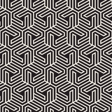 Vektör sorunsuz soyut şekiller desen. Modern şık çizgiler doku. Geometrik fayans yinelenen