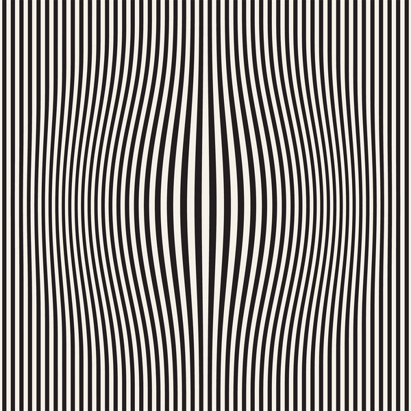 Halftone bloat effect optical illusion. Abstract geometric background design. Vector seamless black and white pattern.