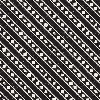 Elle çizilmiş stil etnik seamless modeli. Arka plan soyut geometrik şekiller