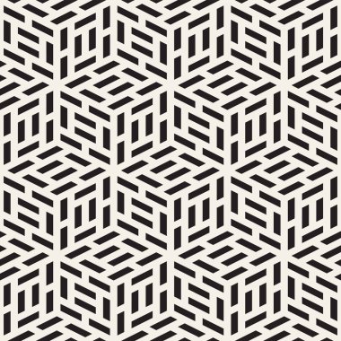 Vektör seamless modeli. Modern şık kafes doku. Geometrik arka plan yinelenen. Küpleri ile mozaik yüzler.