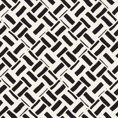 Basit mürekkep geometrik desen. Tek renkli siyah ve beyaz konturlar arka plan. Tasarımınız için çizilen mürekkep doku el