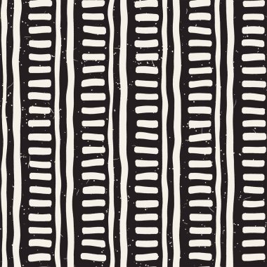 Basit mürekkep geometrik desen. Tek renkli siyah ve beyaz konturlar arka plan. Tasarımınız için çizilen mürekkep doku el