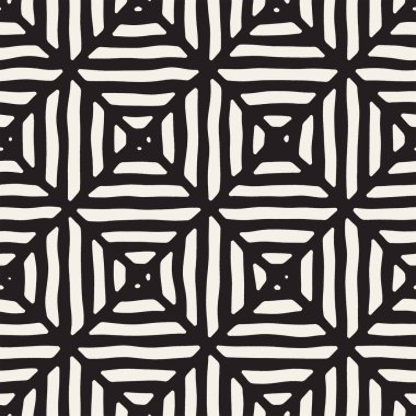 Elle çizilmiş sorunsuz yinelenen desen fayans hatları ile. Grungy freehand arka plan dokusu.