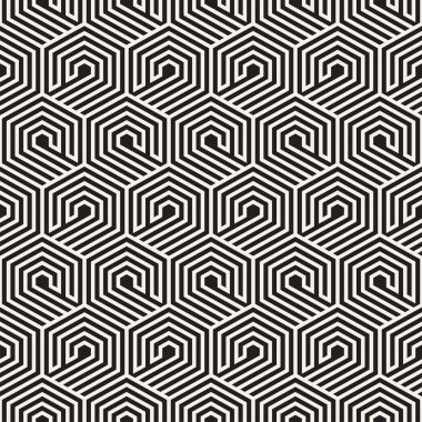 Vektör kesintisiz çizgiler mozaik desen. Modern şık soyut doku. Geometrik fayans yinelenen