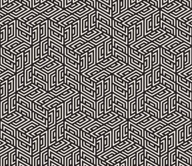 Vektör kusursuz desen. Modern stil soyut doku. Tekrarlanan geometrik fayanslar 