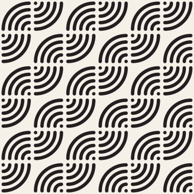 Vektör kesintisiz çizgiler mozaik desen. Modern şık soyut doku. Geometrik fayans yinelenen