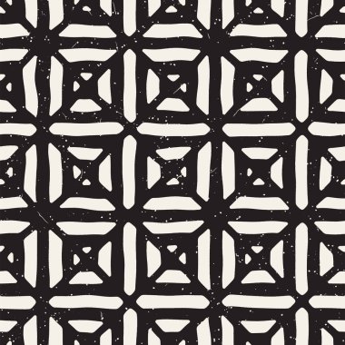 Basit mürekkep geometrik desen. Tek renkli siyah ve beyaz konturlar arka plan. Tasarımınız için çizilen mürekkep doku el