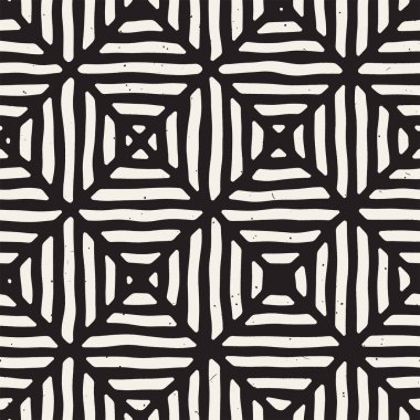 Elle çizilmiş sorunsuz yinelenen desen fayans hatları ile. Grungy freehand arka plan dokusu.