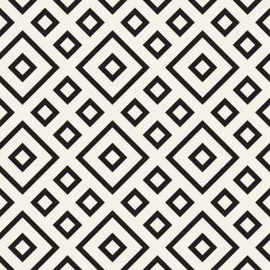 Şık çizgiler kafes. Etnik tek renkli doku. Geometrik arka plan tasarlamak. Vektör seamless modeli.