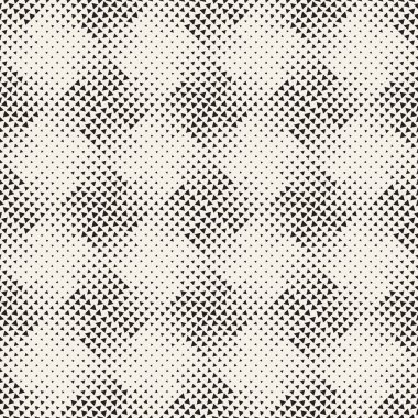 Şık noktalı resim doku. Rasgele boyutu şekillerle sonsuz arka plan. Vektör sorunsuz mozaik desen.