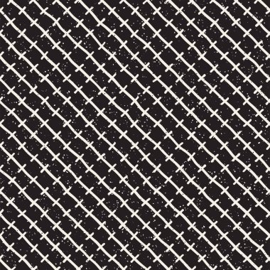 Elle çizilmiş stil etnik seamless modeli. Siyah ve beyaz soyut grungy geometrik arka plan.